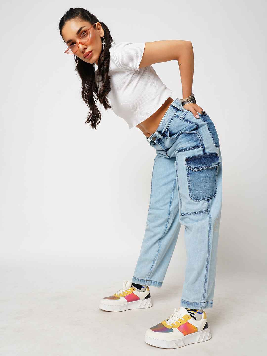 Icey Blue Women's Baggy Fit