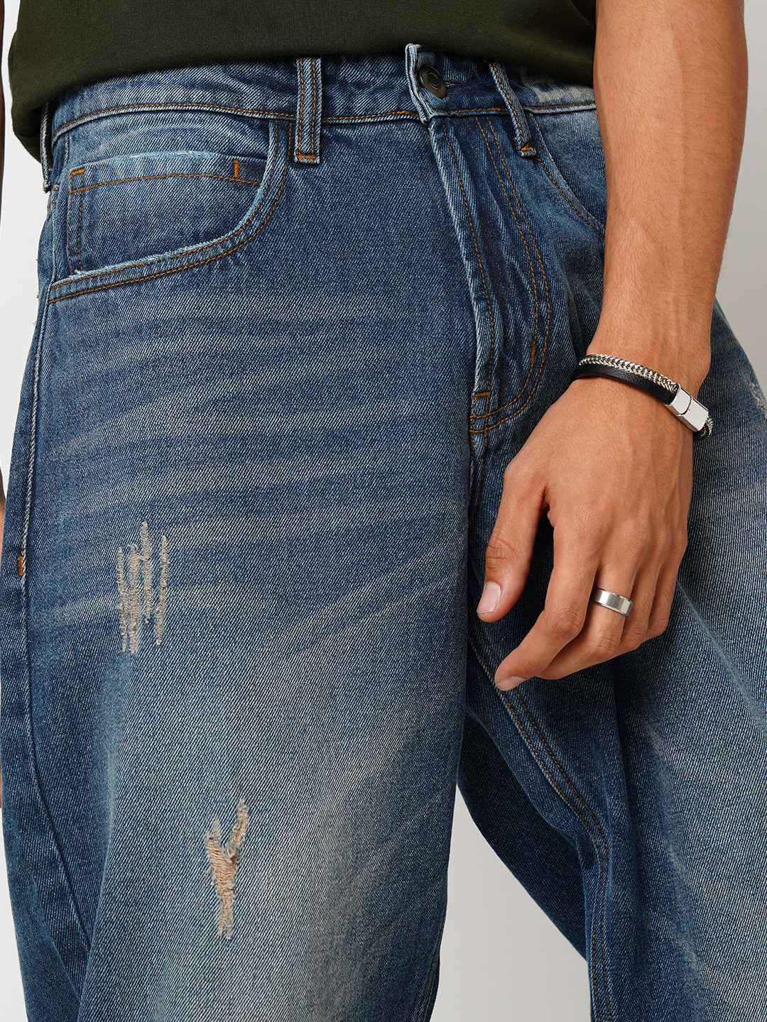 Vintage Blue Men's Baggy Fit