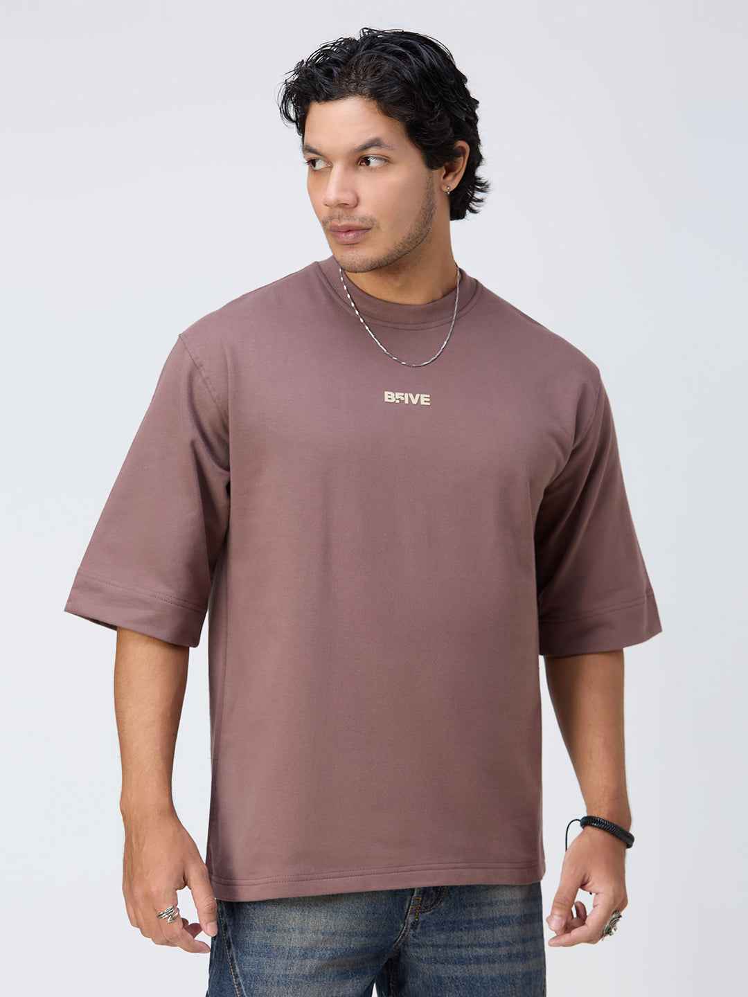 Mocha Anxiety Men's Oversized T-shirt