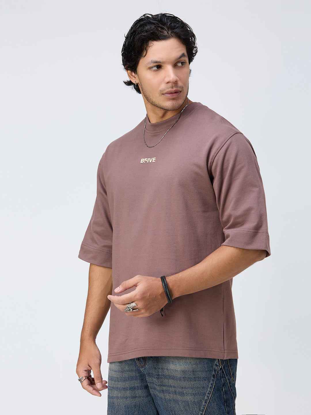 Mocha Anxiety Men's Oversized T-shirt