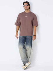 Mocha Anxiety Men's Oversized T-shirt