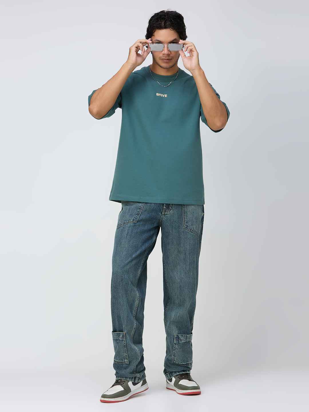 Teel Anxiety Men's Oversized T-shirt