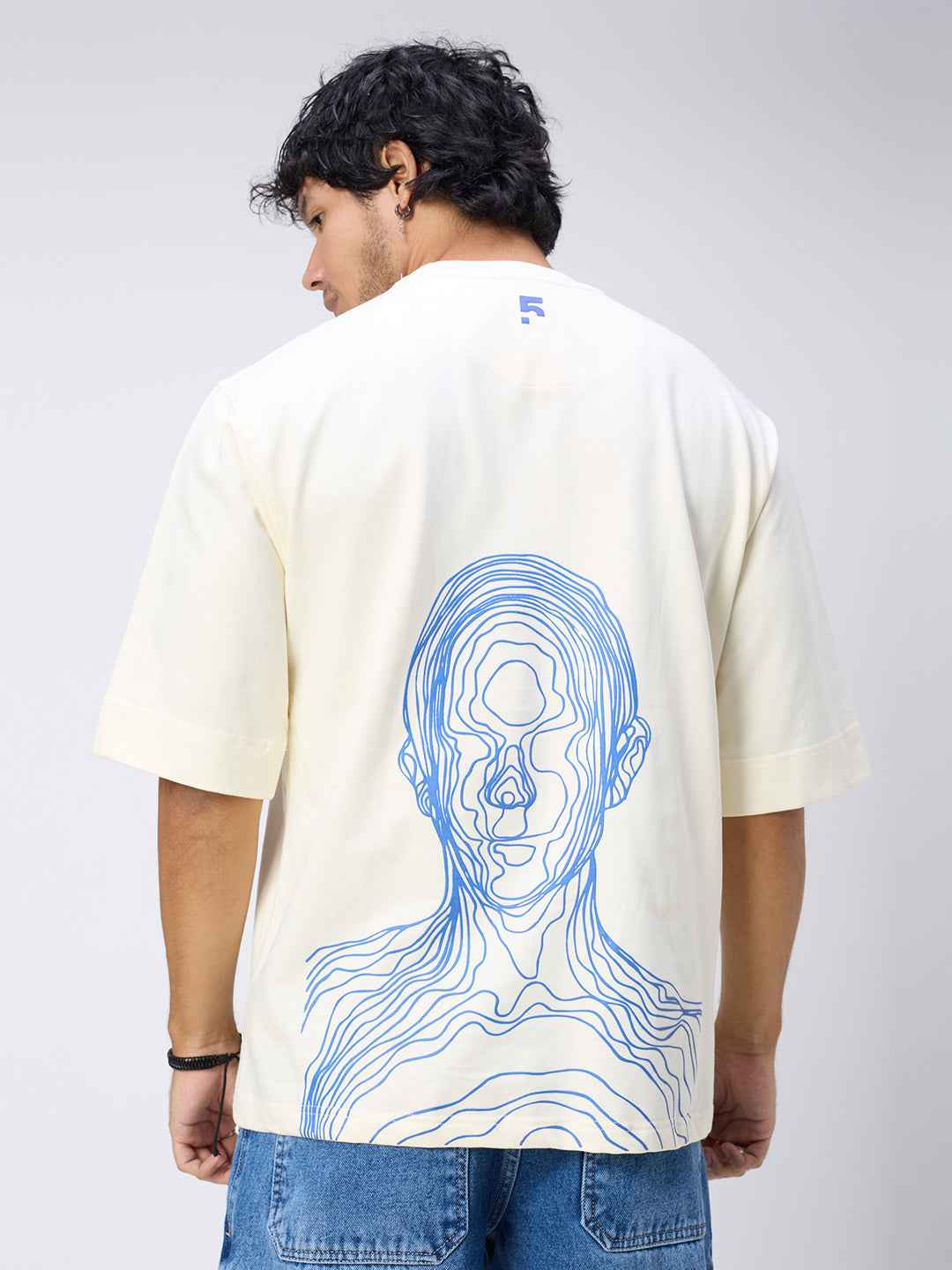 Neutral Skull Men's Oversized T-shirt