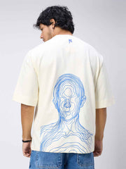 Neutral Skull Men's Oversized T-shirt