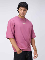 Blush Ribbed Men's Oversized T-shirt