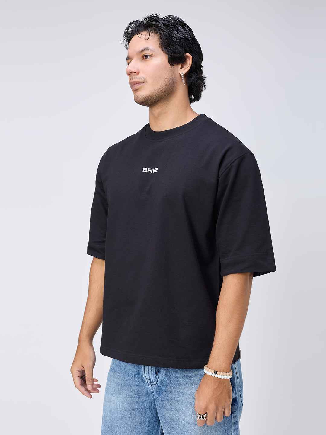 Black Skull Men's Oversized T-shirt