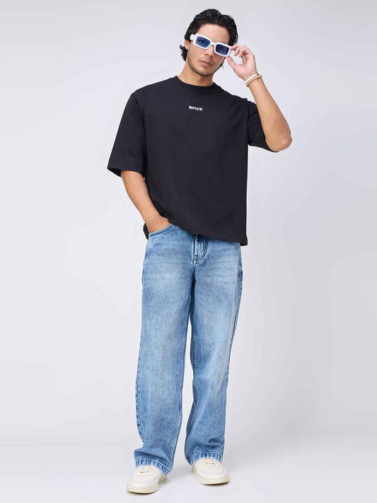 Black Skull Men's Oversized T-shirt