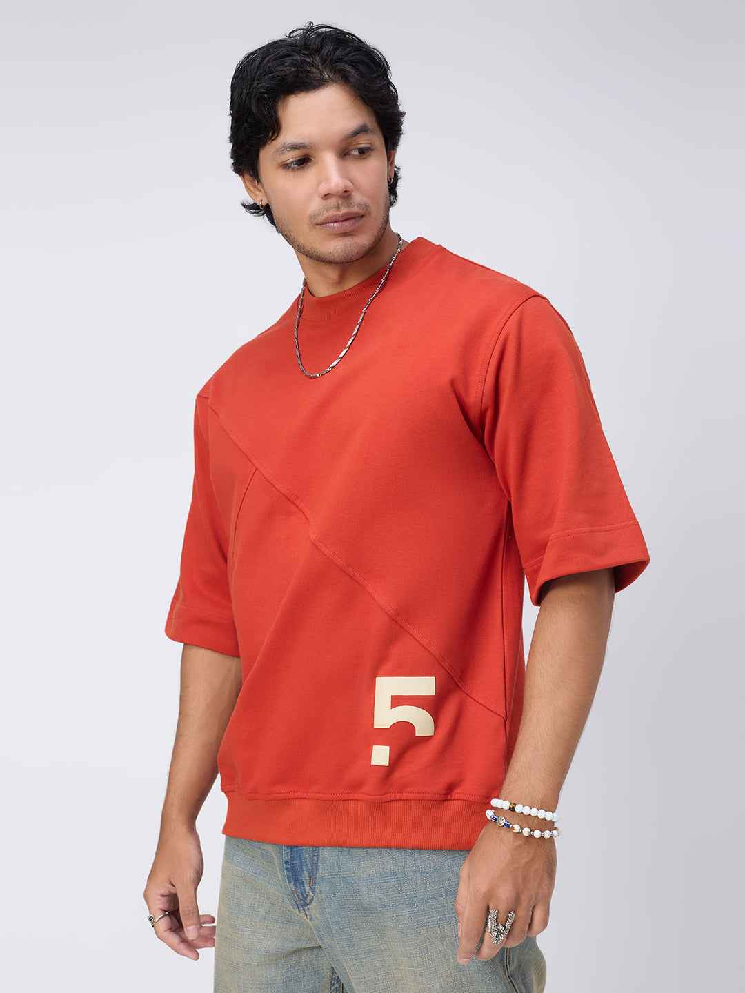 Rusty Pocket Men's Oversized T-shirt