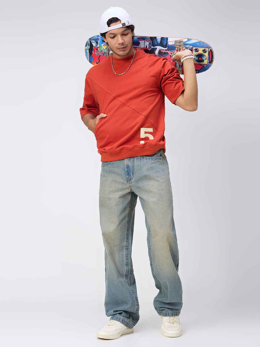 Rusty Pocket Men's Oversized T-shirt