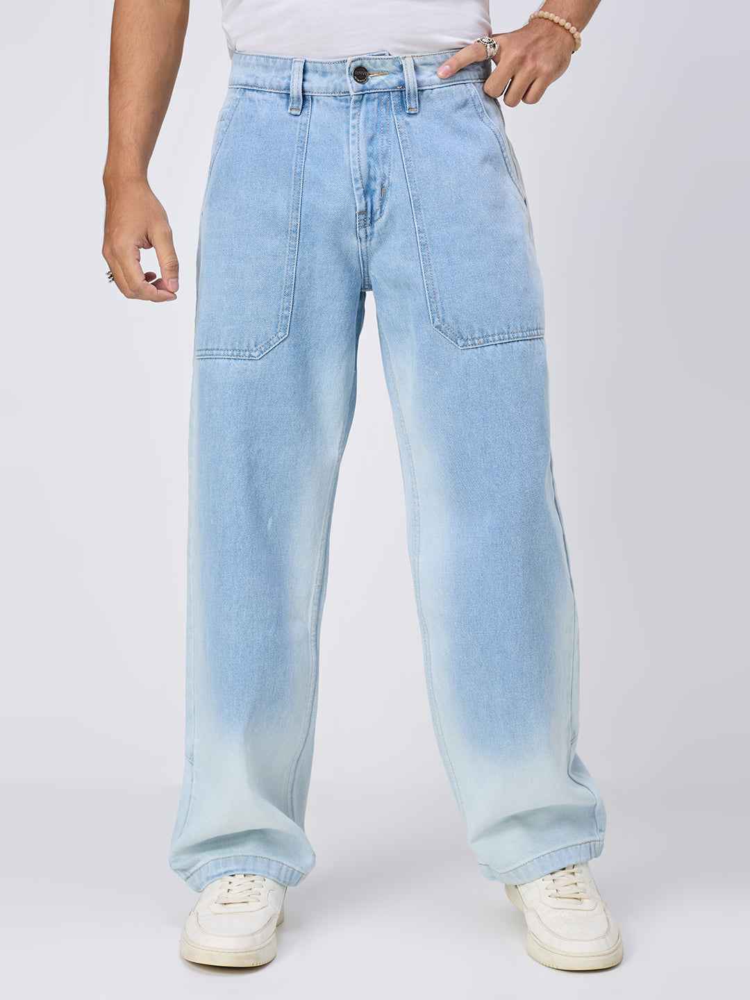 Thunder Blue Wash Men's Straight Fit Jeans