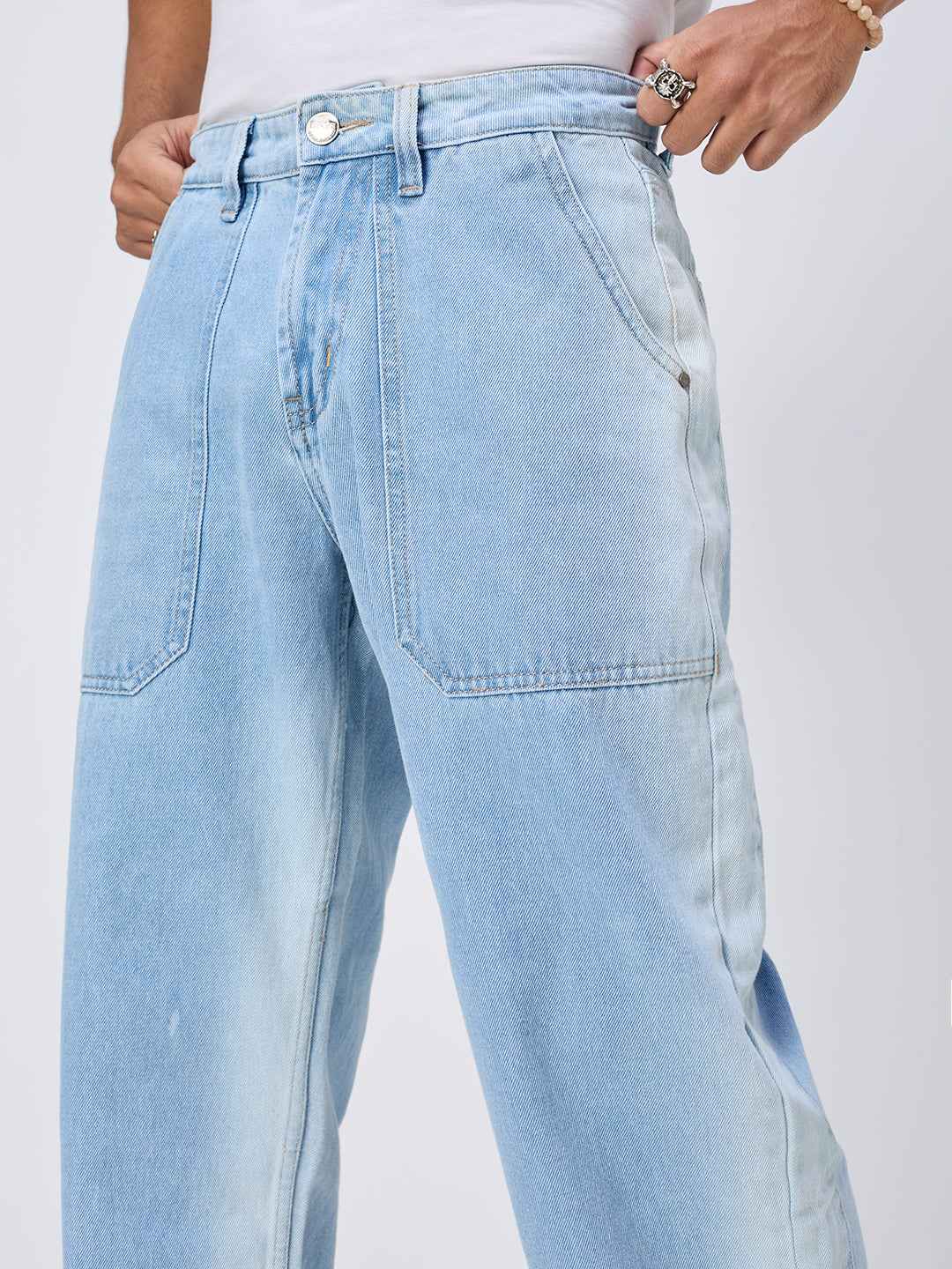 Thunder Blue Wash Men's Straight Fit Jeans