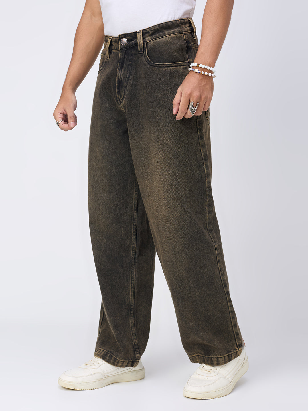 Black Tinted Classic Men's Straight Fit jeans