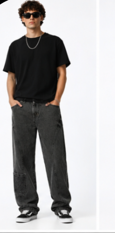 Graphite Drift Mens Straight Fit Jeans
