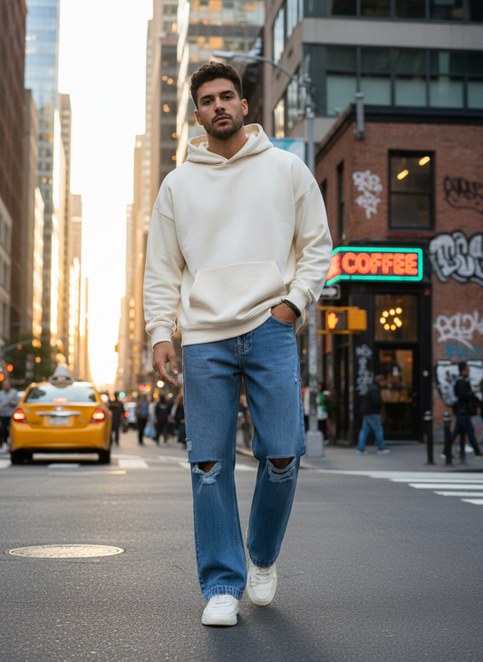 Knee Rage Men's Straight Fit Jeans