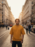 Mustard Pocket Men's Oversized T-shirt