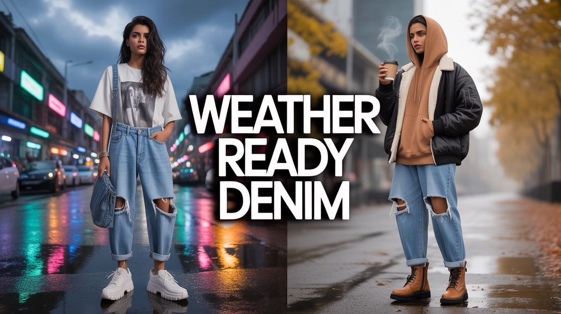 Monsoon-to-Winter Transition: How B5IVE Distressed Jeans Handle India's Weather Shifts