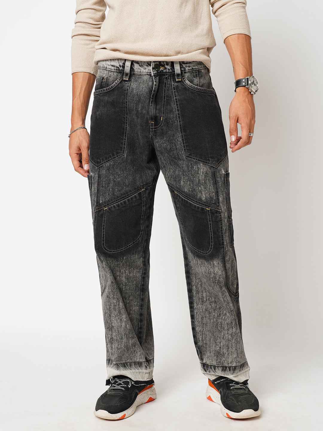 Gray Scale Men's Straight Fit