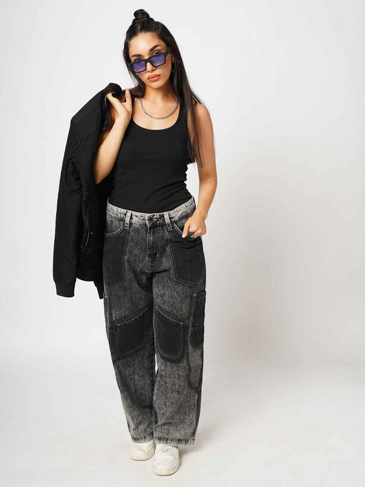 Gray Scale Women's Baggy Fit