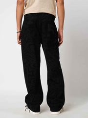 Black Psy-Swril Men's Straight Fit