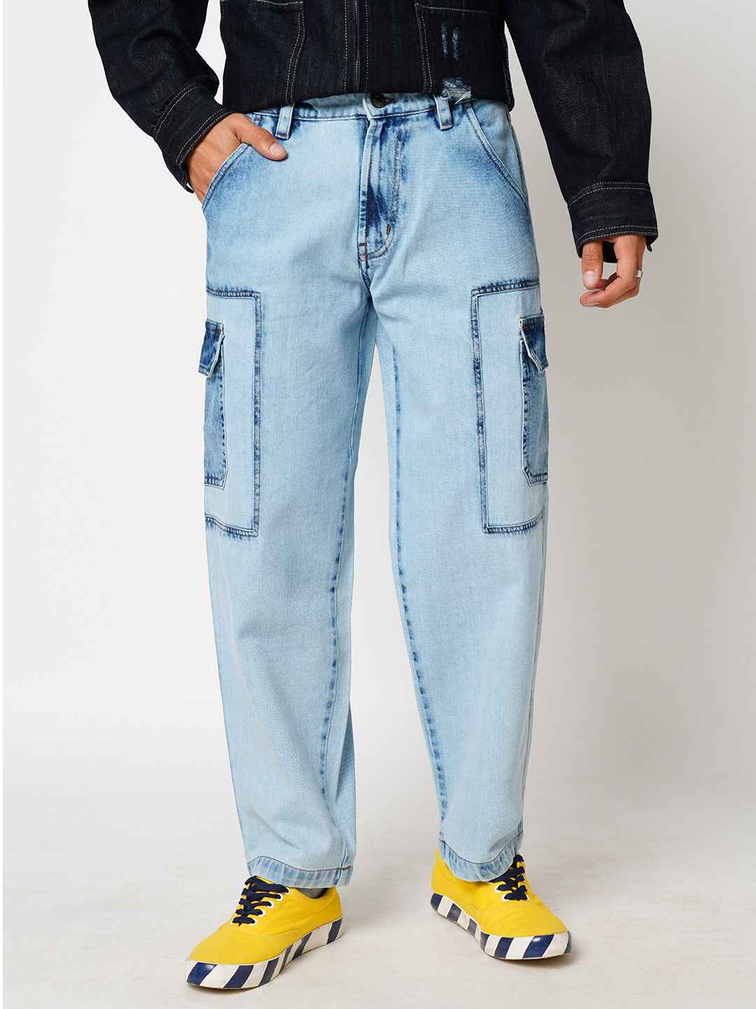 Icey Blue Men's Baggy Fit