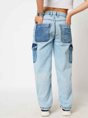 Icey Blue Women's Baggy Fit