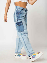 Icey Blue Women's Baggy Fit