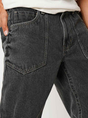 Charcoal Classic Men's Straight Fit