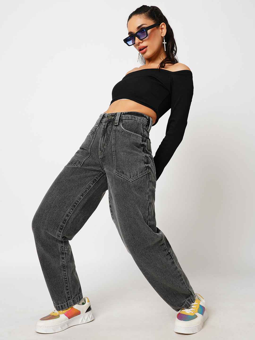 Charcoal Classic Women's Baggy Fit