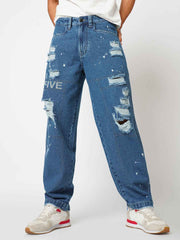 B5ive Distressed Men's Baggy Fit