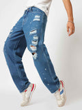 B5ive Distressed Men's Baggy Fit