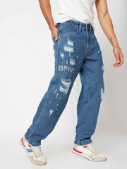 B5ive Distressed Men's Baggy Fit