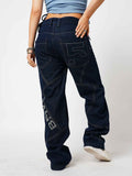ENG. Blue Women's Straight Fit