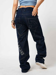 ENG. Blue Women's Straight Fit