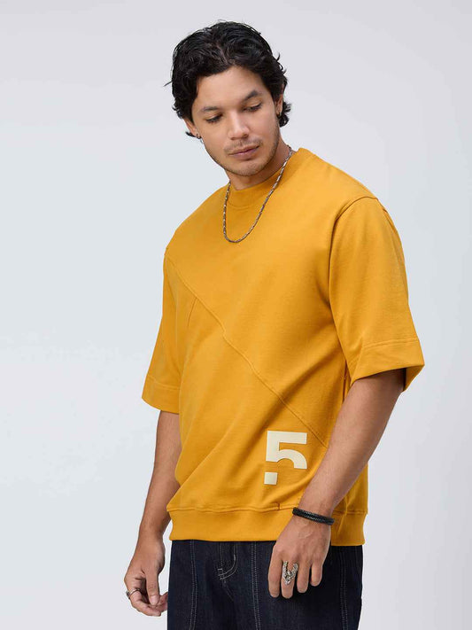 Mustard Pocket Men's Oversized T-shirt