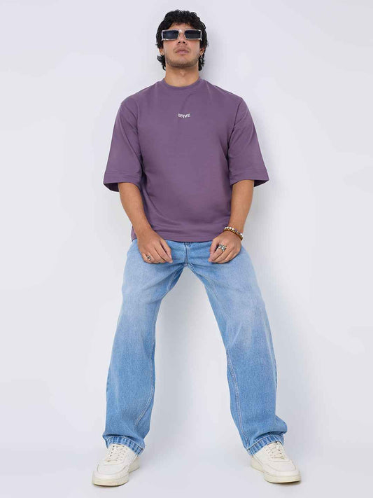 Classic Grape Drop Oversized Men's T-Shirt