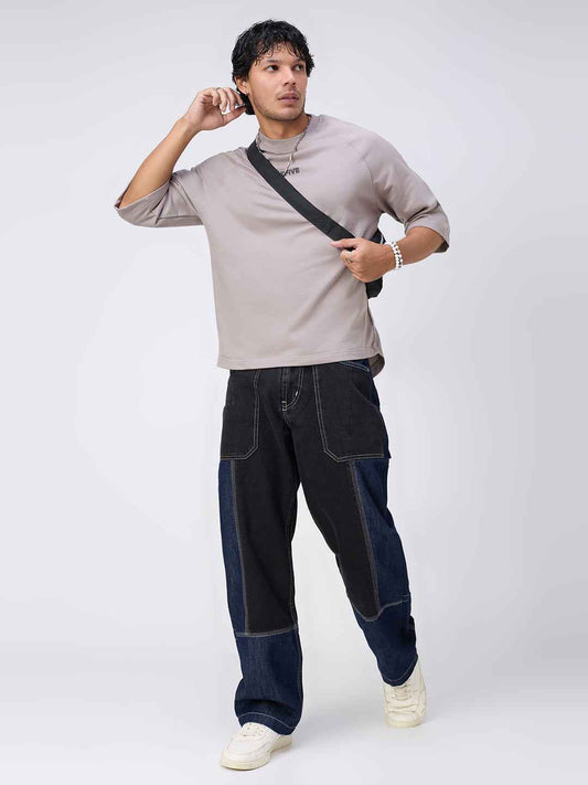 Unbothered Boxy Raglan Oversized Men's T-Shirt