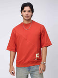 Rusty Pocket Men's Oversized T-shirt
