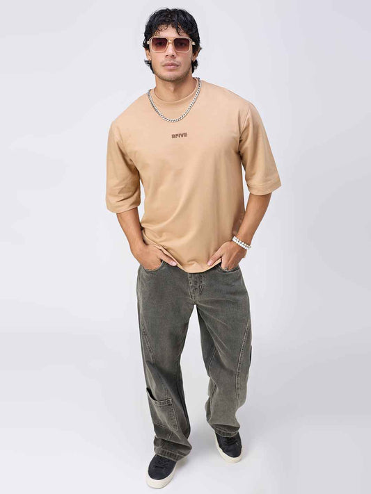 Classic Cold Coffee Oversized Men's T-Shirt