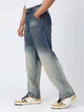 Ombre Fade Wash Men's Straight Fit Jeans