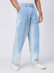 Thunder Blue Wash Men's Straight Fit Jeans