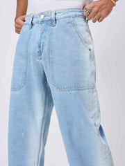 Thunder Blue Wash Men's Straight Fit Jeans