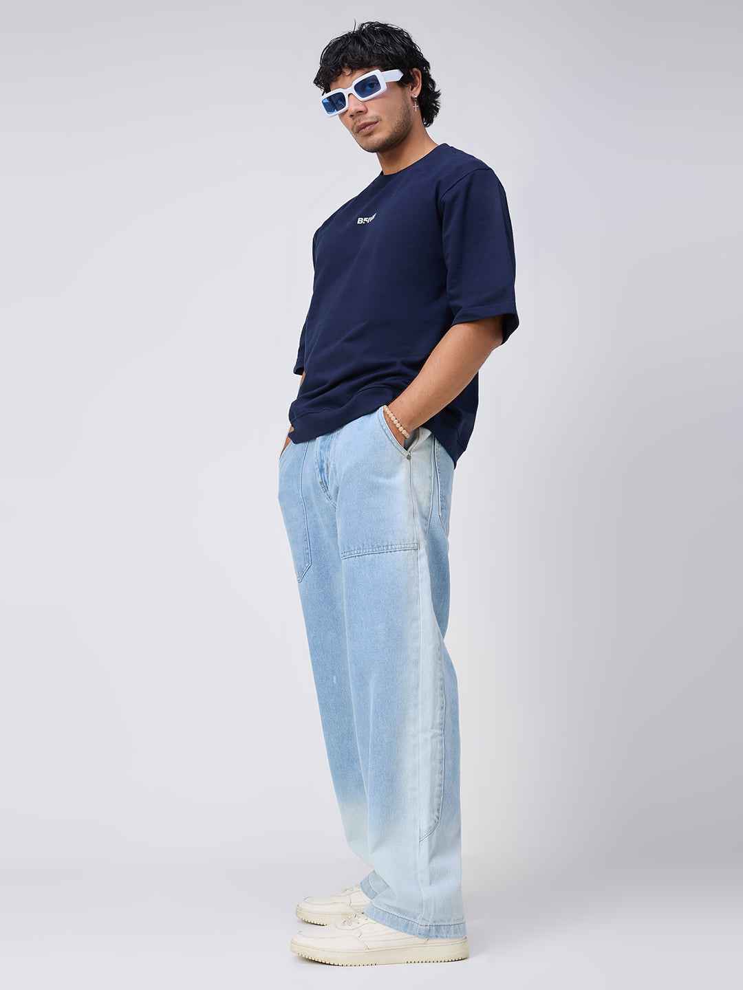 Thunder Blue Wash Men's Straight Fit Jeans