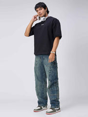 Mechanic Aged Men's Baggy Fit Jeans