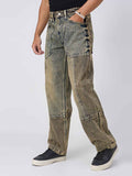 Stone Signature Mixmatch Straight Fit Men's jeans