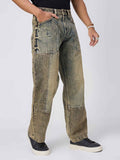 Stone Signature Mixmatch Straight Fit Men's jeans