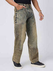 Stone Signature Mixmatch Straight Fit Men's jeans
