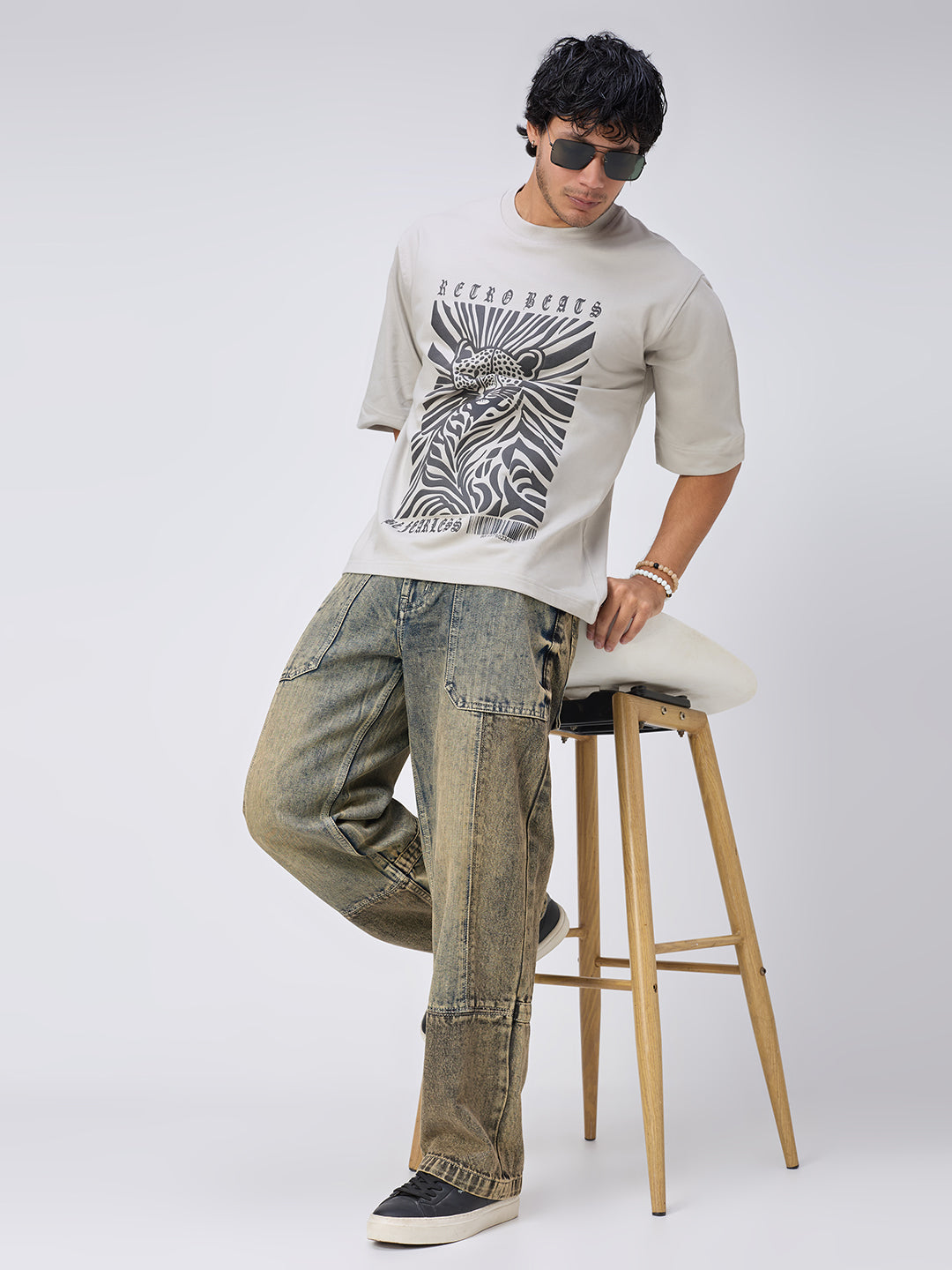 Stone Signature Mixmatch Straight Fit Men's jeans