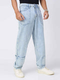 Glacier Wash Loose Fit Straight Denim