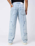 Glacier Wash Loose Fit Straight Denim