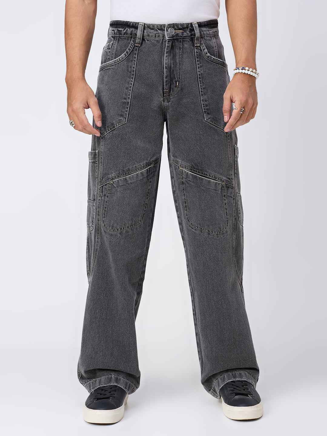 Phantom Black Washed Streetwear Denim